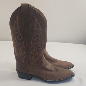 Justin Boots Dark Brown Western Boots